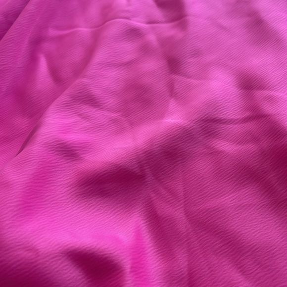 Nasty Gal Hot Pink One Shoulder Cowl Neck Satin Maxi Dress - Picture 4 of 9